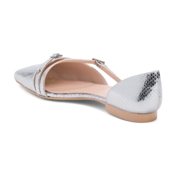 RICCARDO BOCCIA Made In Italy Leather Multi Band Pointy Toe Shoes - Picture 2 of 2